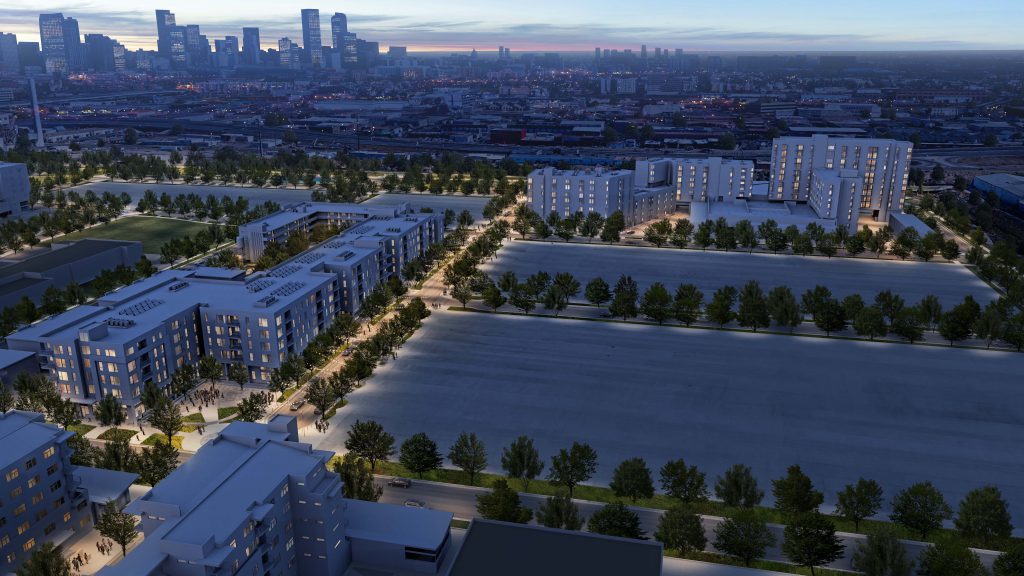 Sun Valley looking east, redevelopment