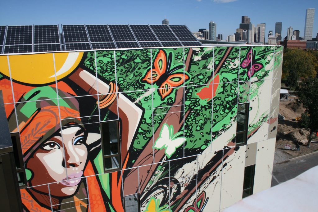 beautiful Mural Solar panels